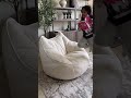 the #Relefree Bean Bag Chair.😍💫the coziest corner of my home #amazonfinds #homedecor #sofa #beanbag