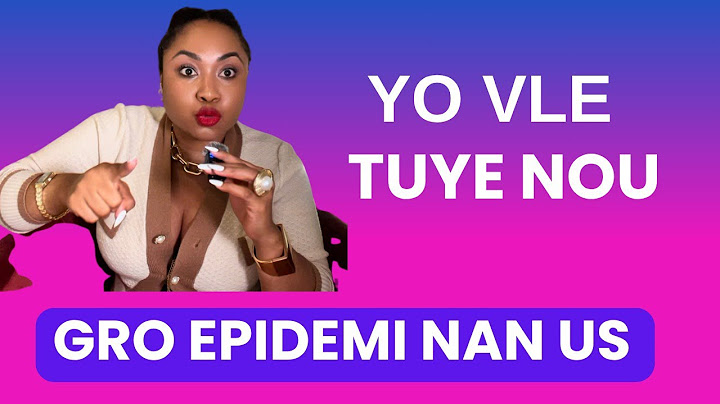 Épidémie sa ap tuye nou. Nou youn pa épargne
