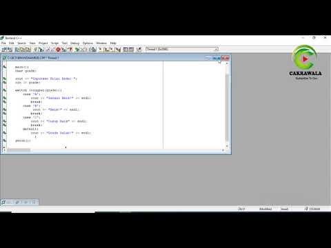 C++ ( Borland ) Percabangan Switch/Case