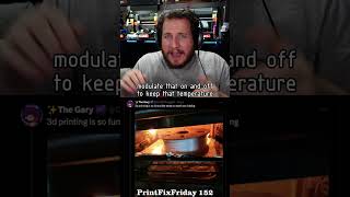 Stop Melting Filament
See the episode this was cut from here: https://youtu.be/H70Gp-UGXBo
Grant describes why you should probably go for a filament dryer instead of an oven to dry your filament.
#printfixfriday #printfixbites #3dprinting #filament #filamentdrying #FilamentDryer #oven
π Support us directly on Patreon! π§‘π― https://patreon.com/3DMusketeers
π YouTube Channel Memberships! π§‘π― https://b.link/YTmembership
π Join our Discord Via Paypal (or the others)π§‘π― https://b.link/10Paypal
Grab some AWESOME Merch: https://shop.3dmusketeers.com
π Shop Amazon with our Affiliate Code: https://amzn.to/3hrzVcL
π Shop Prusa with our Affiliate Code: https://b.link/3DM_Prusa
π Shop GreenGate3D with our Affiliate Code: https://b.link/GreenGate3D
π Shop Slice Engineering with our Affiliate Link to save some π° π°!! https://b.link/Slice-Engineering
Want Great Royalty FREE music? Choose Epidemic Sound: https://b.link/EpidemicSound
Keep up to date by following us here!
Website: https://3DMusketeers.com
Twitter: https://twitter.com/3d_musketeers
Facebook: https://www.facebook.com/3DMusketeers
Instagram: https://www.instagram.com/3dmusketeers/
LinkedIn: https://www.linkedin.com/company/3dmusketeers
Email: Youtube@3Dmusketeers.com
#3dprinting #maker #technology
FTC Disclaimer: A percentage of sales is made through Affiliate links Stop Melting Filament
