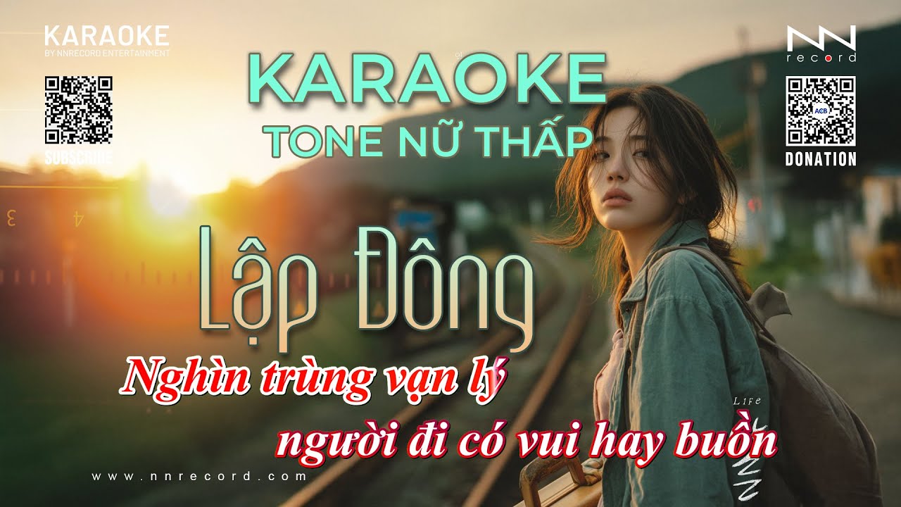 Karaoke Lập Đông Tone Nữ Thấp - Version Hot TikTok | Trời Vội Làm Gió Lập Đông Lá Kia Thay Màu