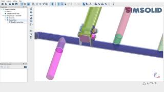 Altair SimSolid™ Tutorial - Apply Bolt Pretension