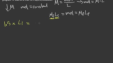 Determining amount of stock solution needed for dilution