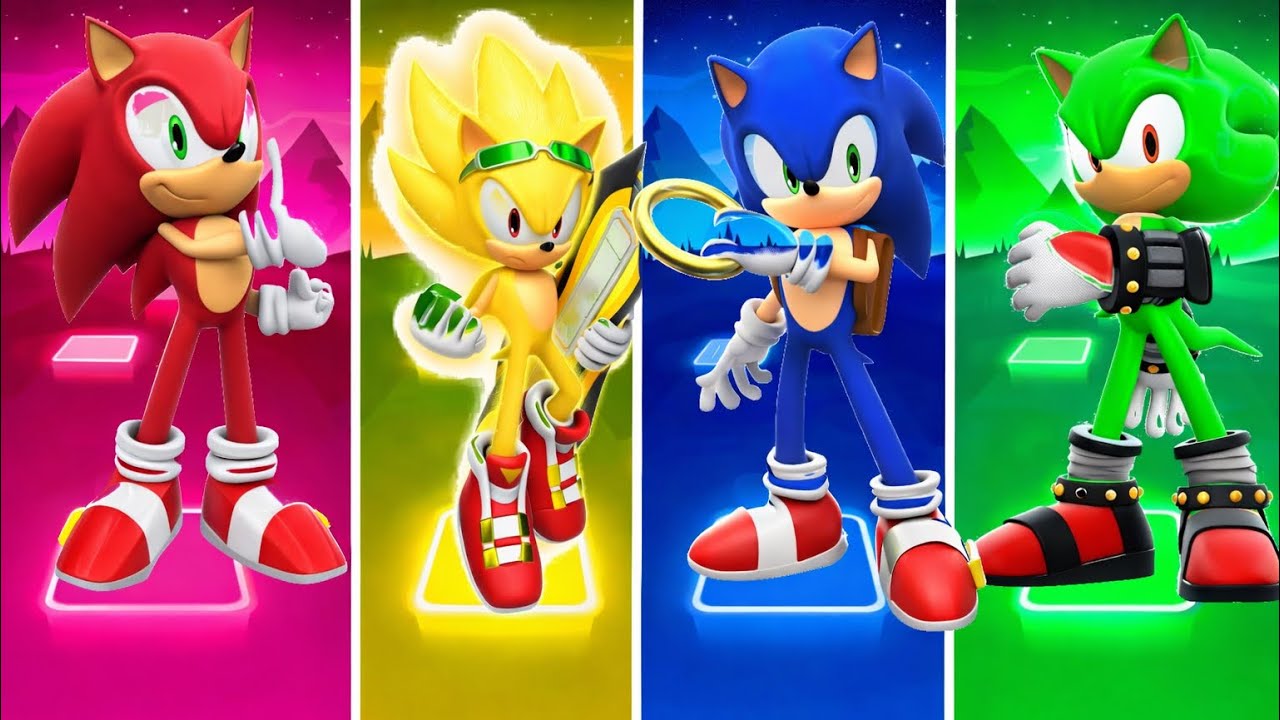 Sonic The Hedgehog 🔴 Knuckles 🔴 Shadow 🔴 Amy Rose || Tiles Hop EDM Rush! | Coffin Dance | Hopverse