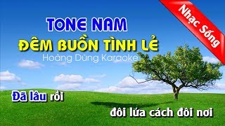 Đêm Buồn Tình Lẻ Karaoke Nhạc Sống cha cha cha - Dem buon tinh le karaoke nhac song tone nam