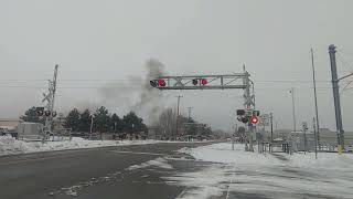 RARE: 2 Amtrak Cali. Zephyr trains pass through Arvada, CO less than an hour apart!
