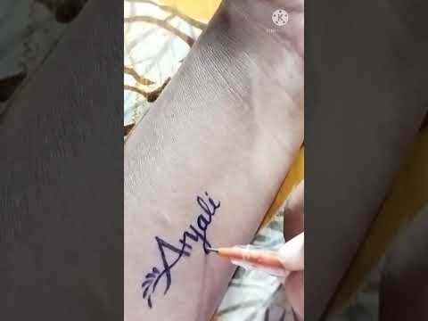 Anjali name  Akshay Tattoo Lovers Shop  Facebook