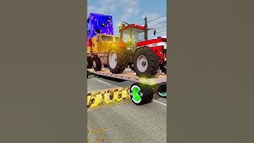 BeamNG.drive Truck vs Reverse Speed Bump Spintires Mudrunner Eps 253