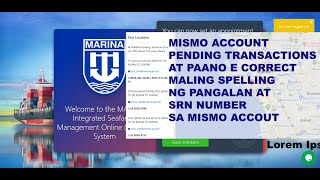 MISMO ACCOUNT-PENDING TRANSACTIONS - PAANO E CORRECT MALING SPELLING  SRN NUMBER SA MISMO #marina screenshot 5