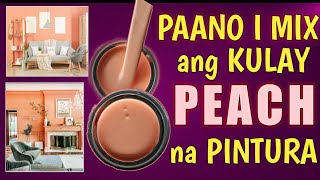 Paano i MIX ang kulay PEACH na PINTURA...?