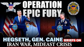 WATCH: Secretary of War Hegseth, Gen. Dan Caine briefs on Operation Epic Fury against Iran | USA
