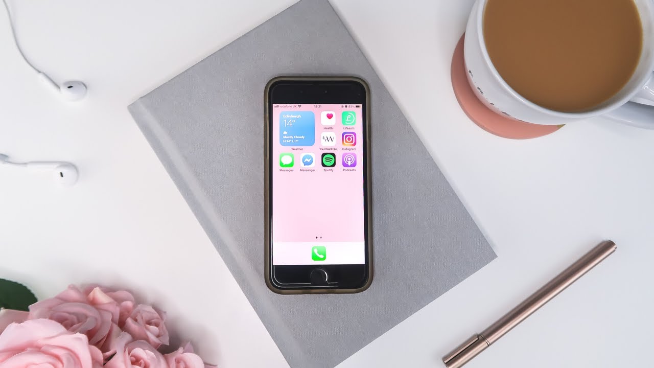 How I Organise My Minimalist Phone iOS 14 Home Screen Setup YouTube