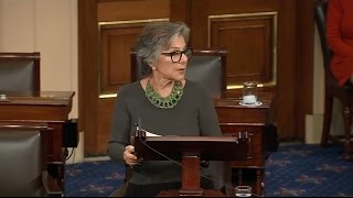 Raw Video: Barbara Boxer Bids Farewell To U.S. Senate