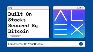 Built On Stacks, Secured By Bitcoin: AlexGO