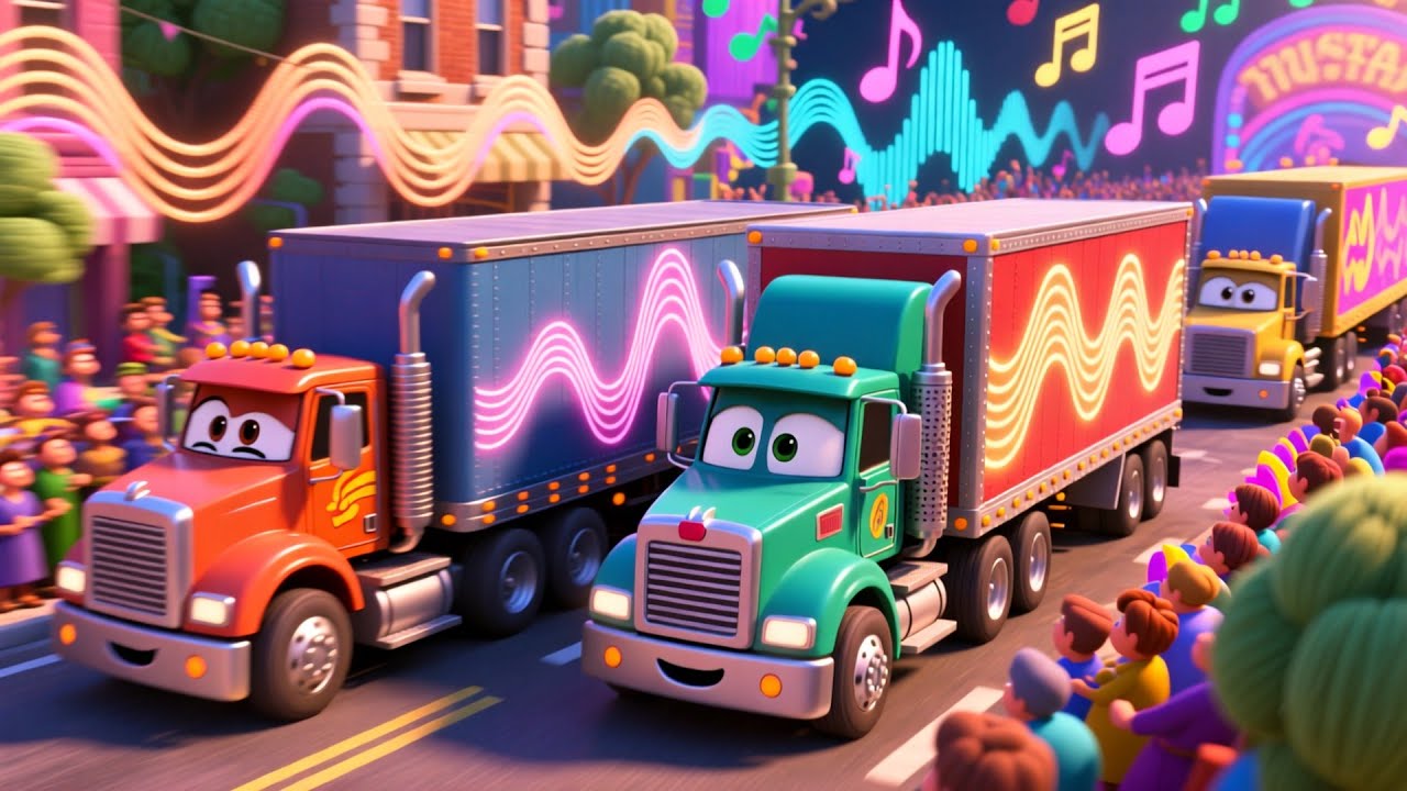 Vroom Vroom Street Parade 🚗🎉 | Fun Vehicle Song for Kids | Learn Cars and Trucks