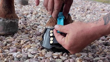 How to put on a Scoot Boot Mud Strap