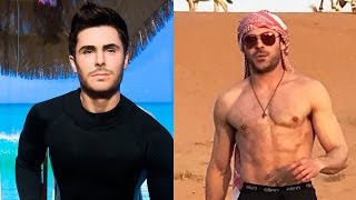 Zac Efron Gets New Wax Figure \& Rides A Camel Shirtless