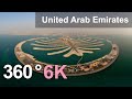 United arab emirates aerial 360 in 6k virtual travel to middle east