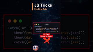 JS Data Fetching Old vs Modern Way | JS Tips and Tricks #shorts #coding #frontend