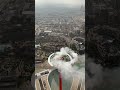 Plane donuts on a skyscraper’s helipad ✈️🍩