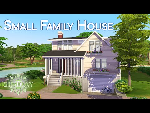 Small Family House | Relaxing The Sims 4 Stop Motion Speed Build