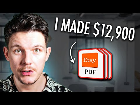 How I Made $13K Selling SIMPLE Digital Products On Etsy (Full Tutorial)