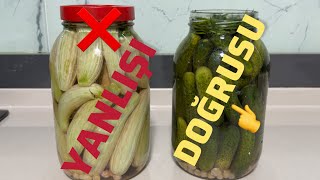 TURŞUYA ASLA KAPAK KAPATMA ❌ERİMEYEN  TAŞMAYAN KÜTÜR KÜTÜR KORNİŞON TURŞU TARİFİ 