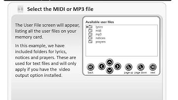 Hymnal Plus playing midi and mp3 files
