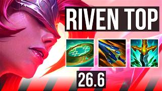 RIVEN vs VOLIBEAR (TOP) | Good KDA: 12/1/4 | EUW Grandmaster | 26.6