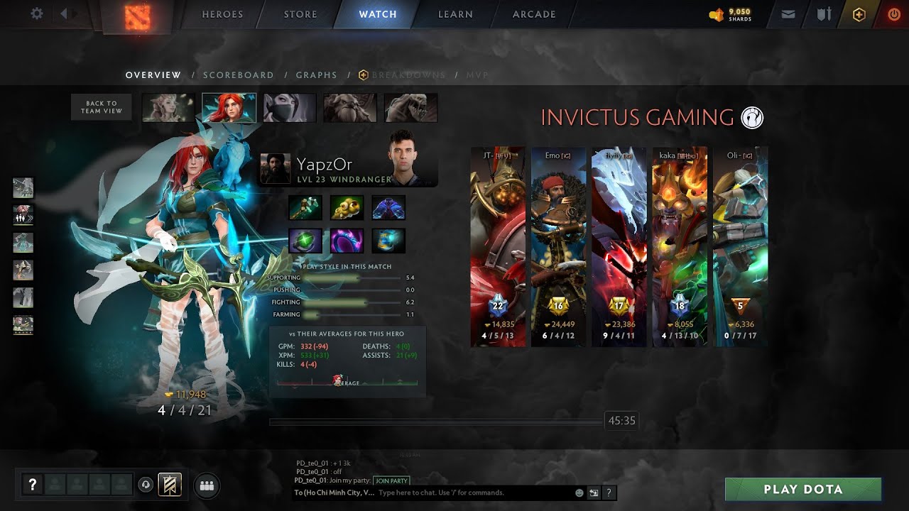 dota2sup YapzOr Windranger - Secret vs IG - TI 10