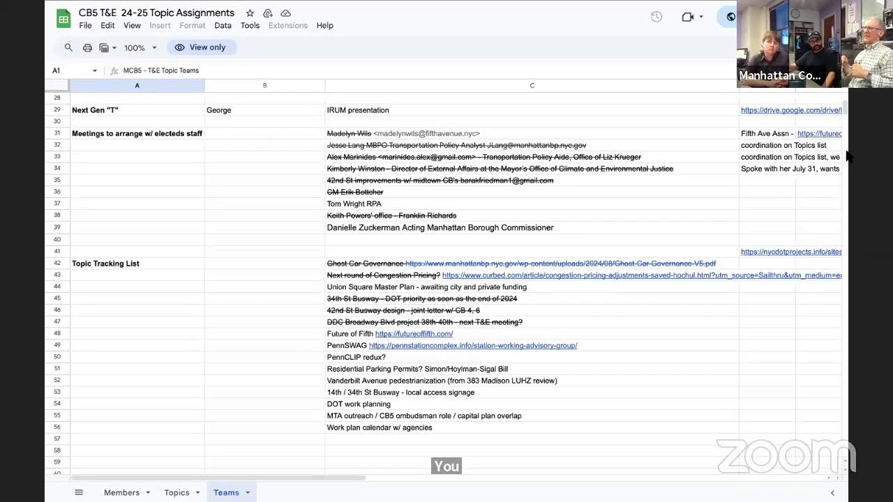 Transportation Committee Meeting - Monday, August 25, 2025