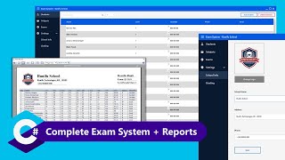 1/3 - Complete Modern Exam Processing System/Software with Academic Reports - C# SQL Server Tutorial