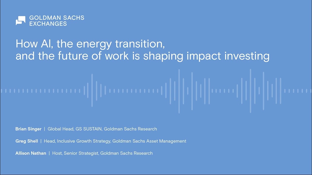 How AI, the energy transition, and the future of work are shaping ...