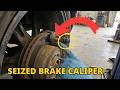 Why is there so much brake dust one wheel only - seized caliper