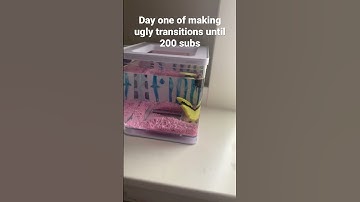 Day one of making ugly transitions until 200 subs