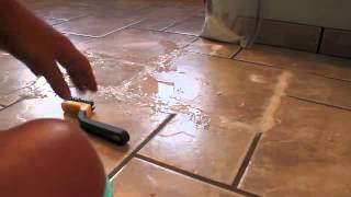 Grout Cleaning with Baking Soda and Hydrogen Peroxide!