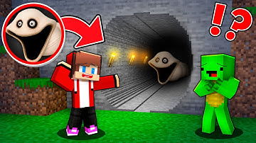 JJ and Mikey Found HUNGRY WORM TUNNEL in Minecraft Challenge - Maizen