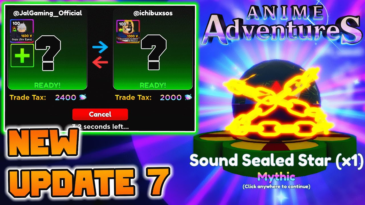  UPDATE 7 BIG UPDATE IN ANIME ADVENTURES NEW TRADING UNITS In Anime
