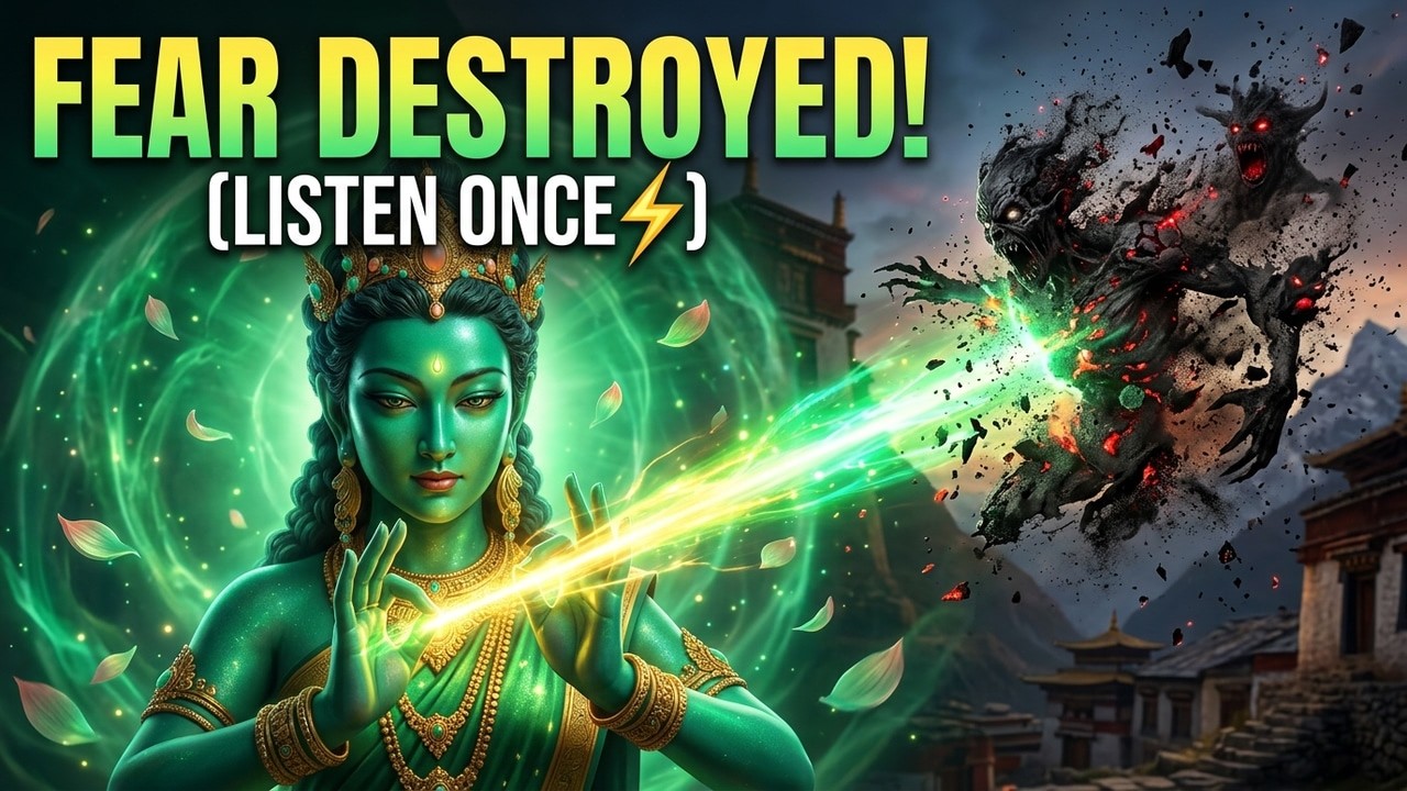 LISTEN ONCE ⚡ THE TIBETAN MANTRA THAT DESTROYS FEAR & CALLS PROTECTION | OM TARE TUTTARE TURE