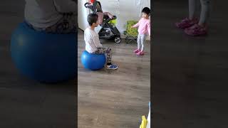 James Cheng And Jacqueline Cheng Blue Hopper Ball Bounce N Sit