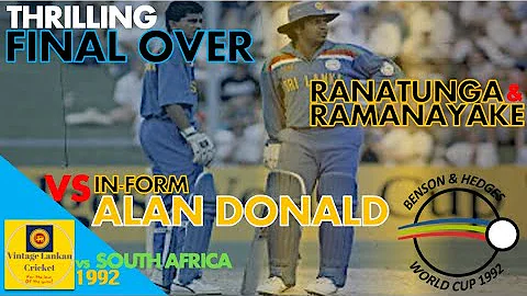 Fighting Ranatunga & Ramanayake Final Over Heroics...