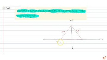 Prove that a median of an equilateral triangle is perpendicular to the corresponding side.