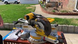 How to install dewalt double bevel sliding miter saw DWS779