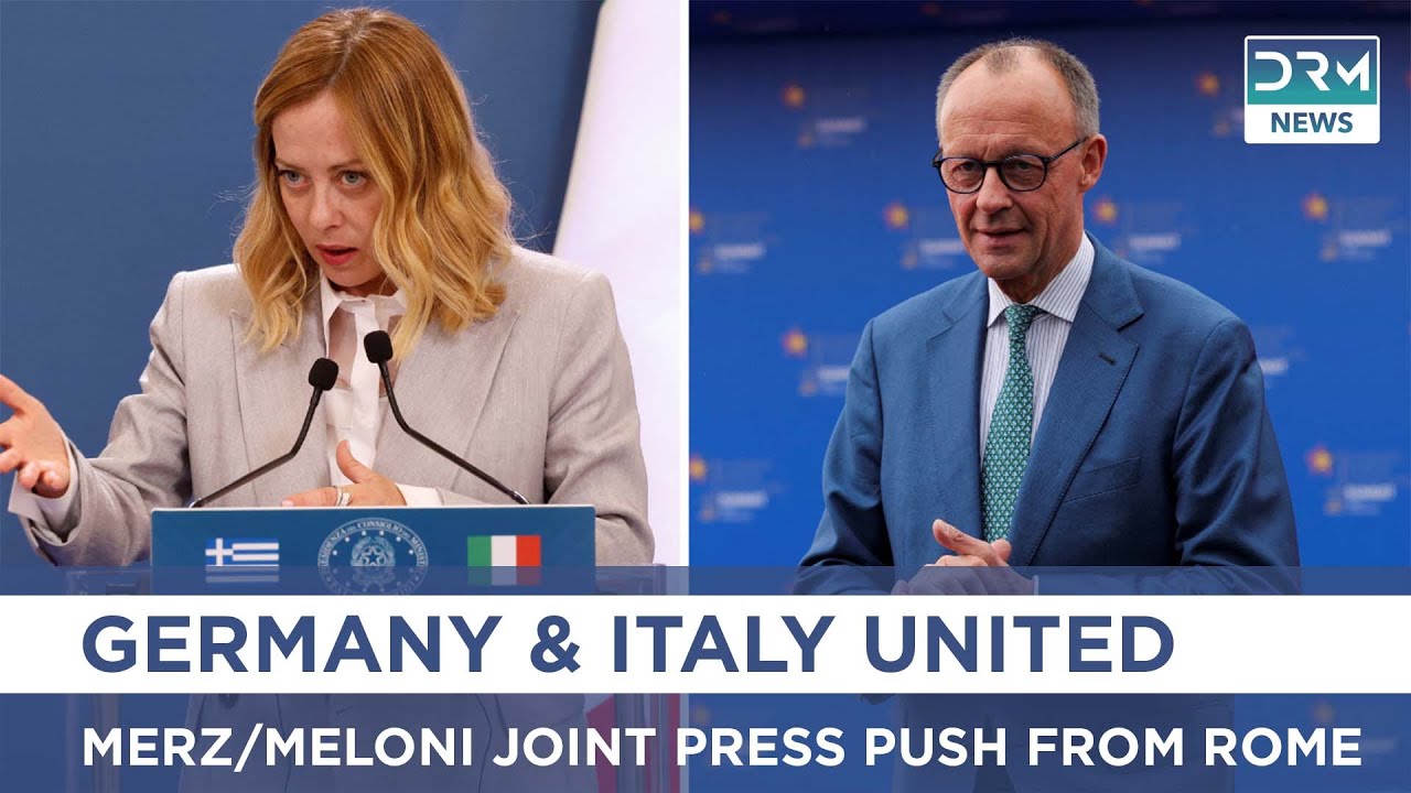 LIVE: Merz and Meloni Hold Joint News Conference in Rome | Germany–Italy Talks 2025 | AC1Z