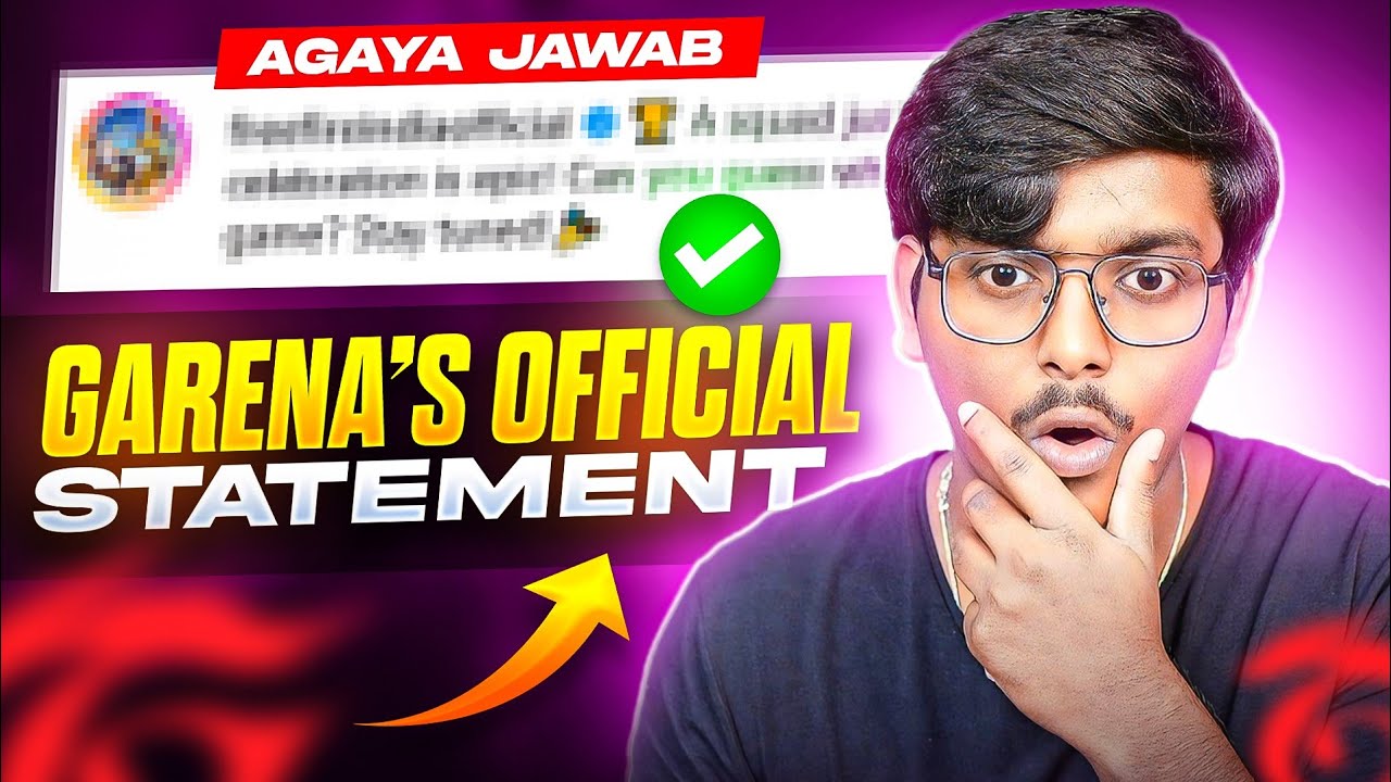 I STAND WITH TSG RITIK🤗🫂 THIS IS GARENA'S OFFICIAL STATEMENT?🙂