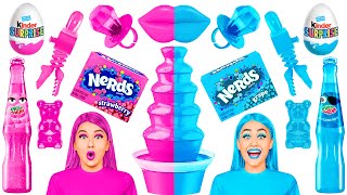 Comida Rosa vs Comida Azul Desafio | Guerras de Pegadinhas por KaZaZa Challenge