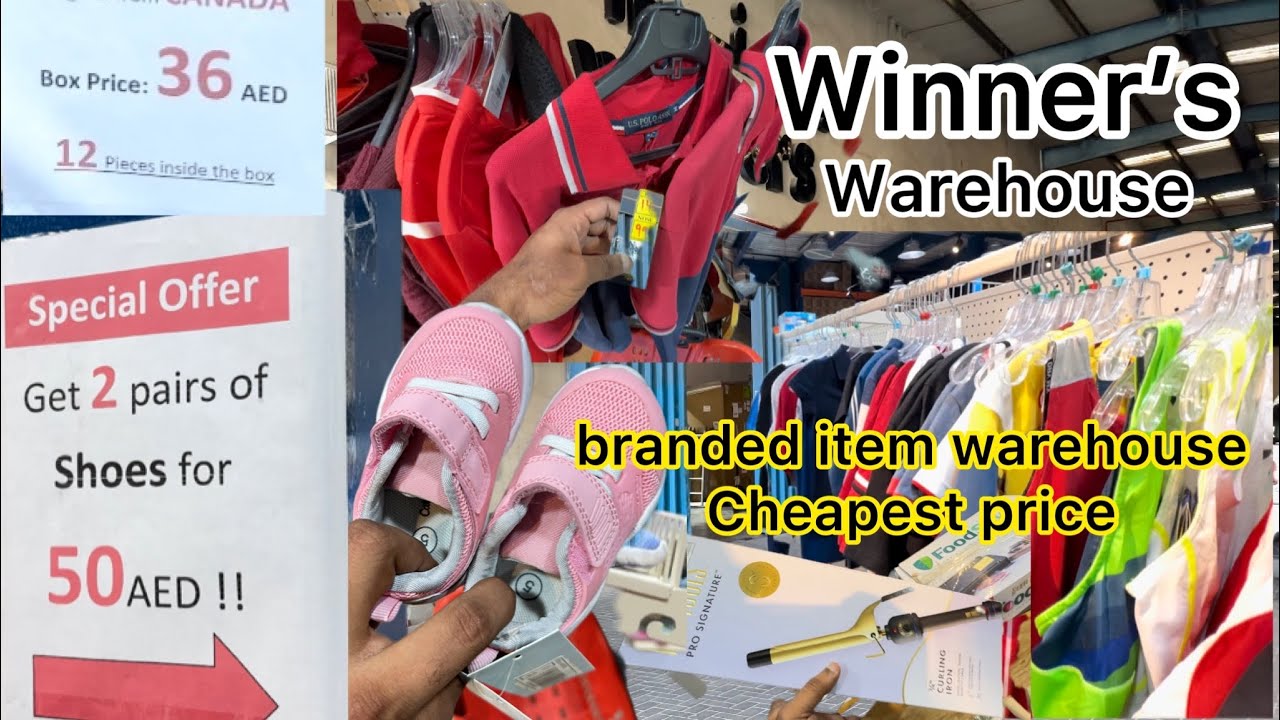 Warehouse sales in Dubai Alquoz winners branded items in cheapest price