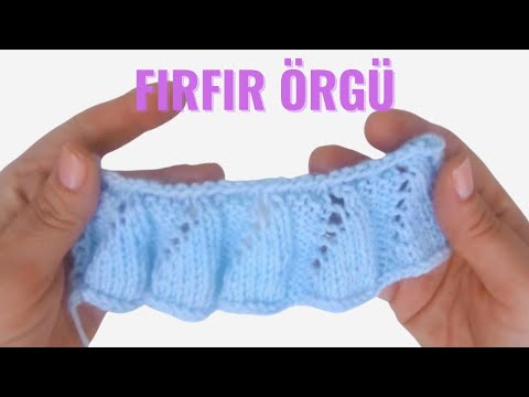 Fırfırlı Örgü Modeli Yapımı  / Bebek Etek, Elbise, Yelek Örgü Modelleri