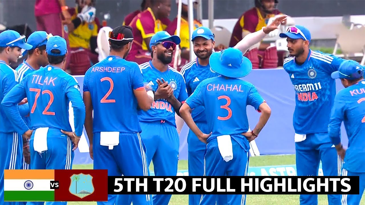 INDIA VS WEST INDIES 5TH T20 FULL MATCH HIGHLIGHTS | IND VS WI 5TH T20 FULL MATCH HIGHLIGHTS