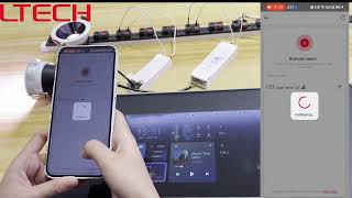 How to  use the bluetooth led driver and super panel to set the loca scene#smartautomation